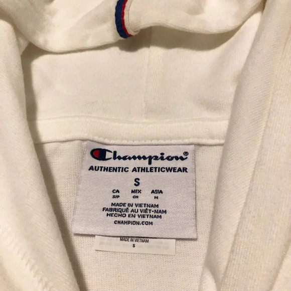 Champion  White Pullover Long Sleeve Hoodie Womens Size Small - Picture 3 of 16